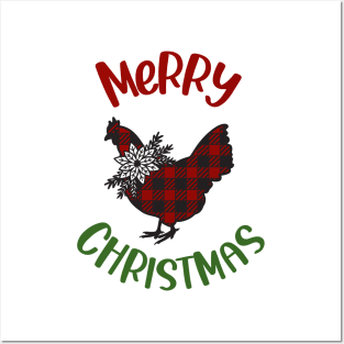 Xmas Chicken Merry Chickmas Posters and Art